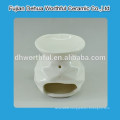 Butterfly series white porcelain oil burner in teapot shape